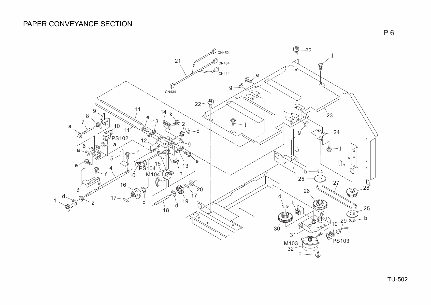 Konica-Minolta Options TU-501 A110 Parts Manual-6 Konica-Minolta Options TU-501 A110 Parts Manual-6